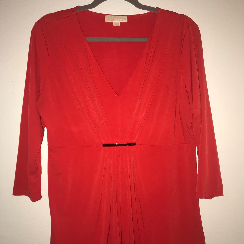 Orange /red🍊❤️ Michael Kors blouse 👚 💖